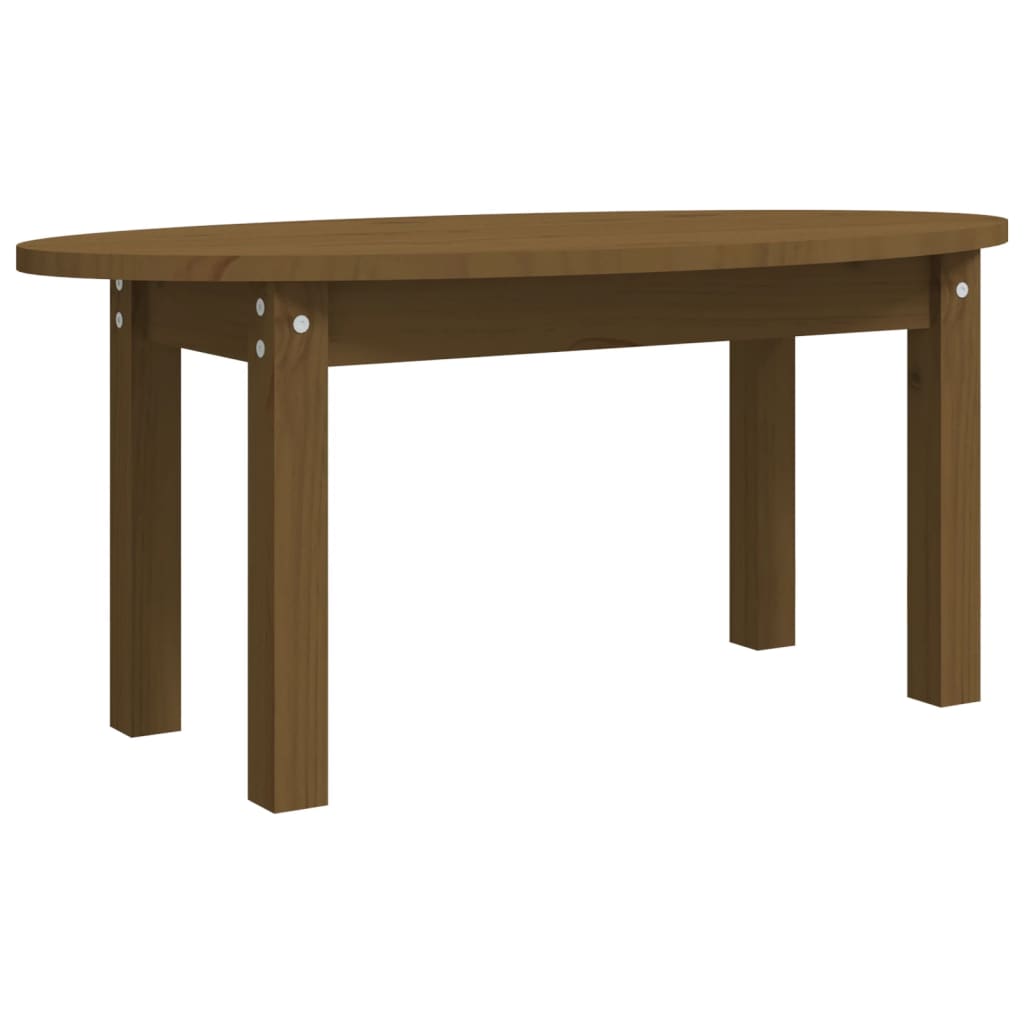 Coffee Table Honey Brown 80x40x35 cm Solid Wood Pine