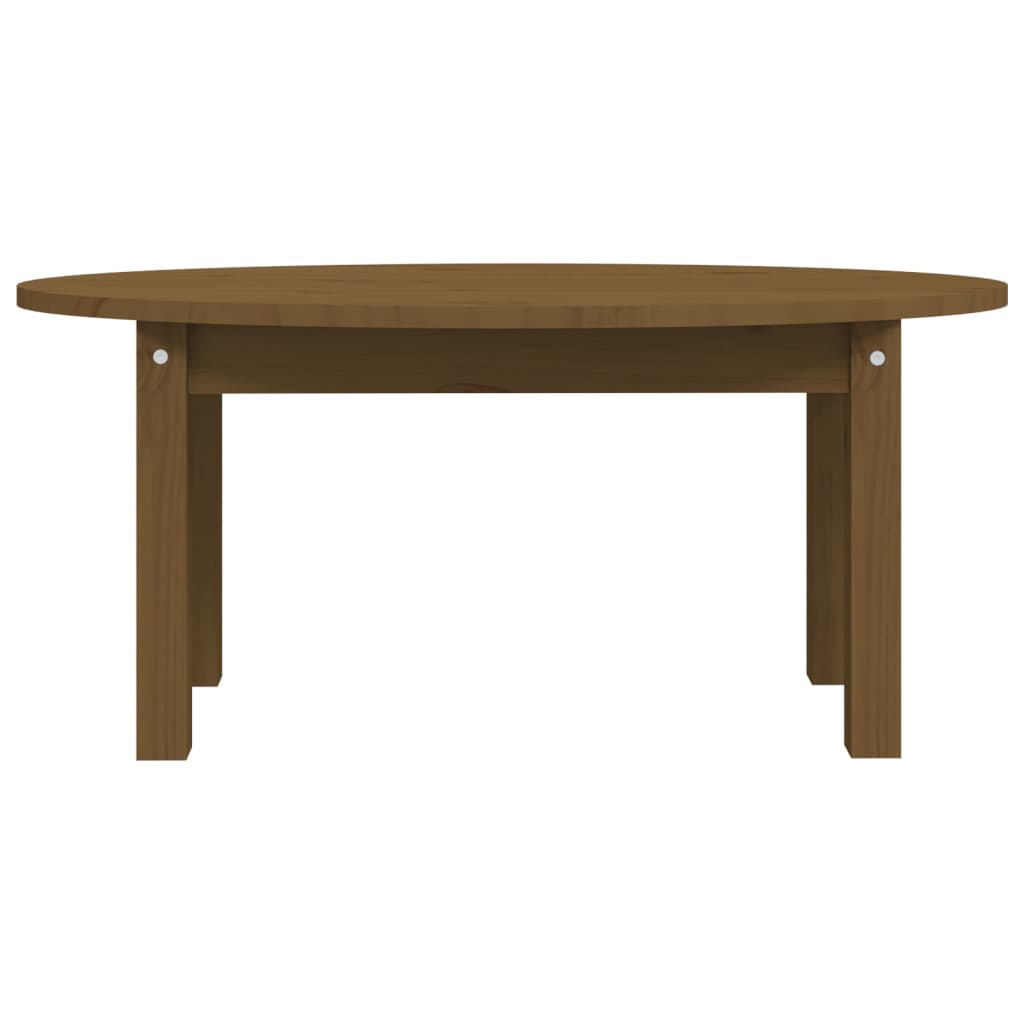 Coffee Table Honey Brown 80x40x35 cm Solid Wood Pine