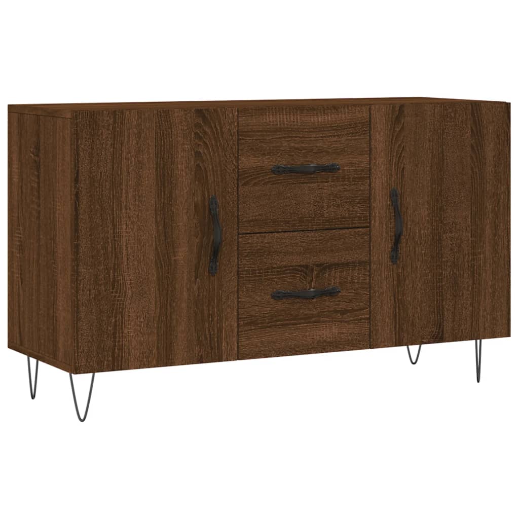 Sideboard Brown Oak 100x36x60 cm Engineered Wood