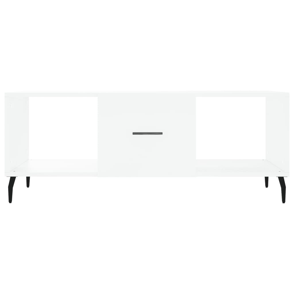 Coffee Table White 102x50x40 cm Engineered Wood