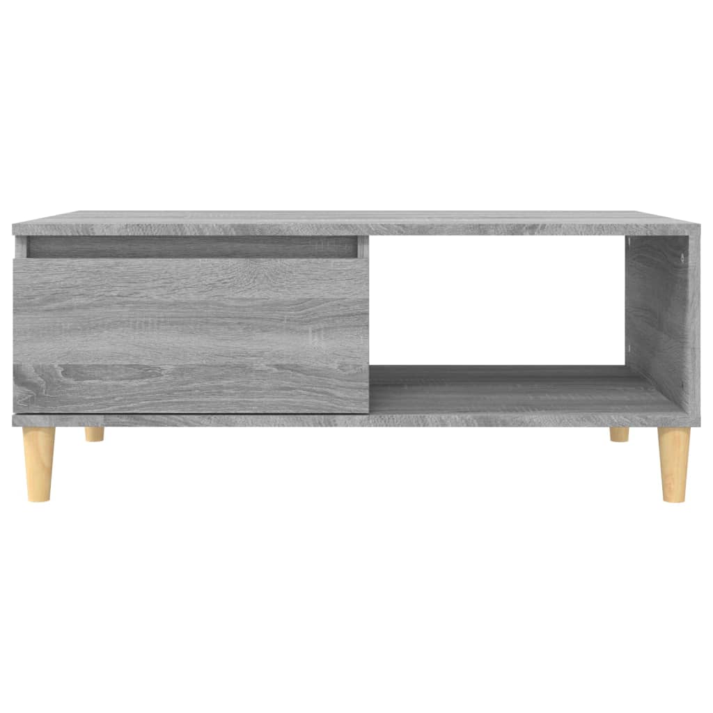 Coffee Table Grey Sonoma 90x50x36.5 cm Engineered Wood