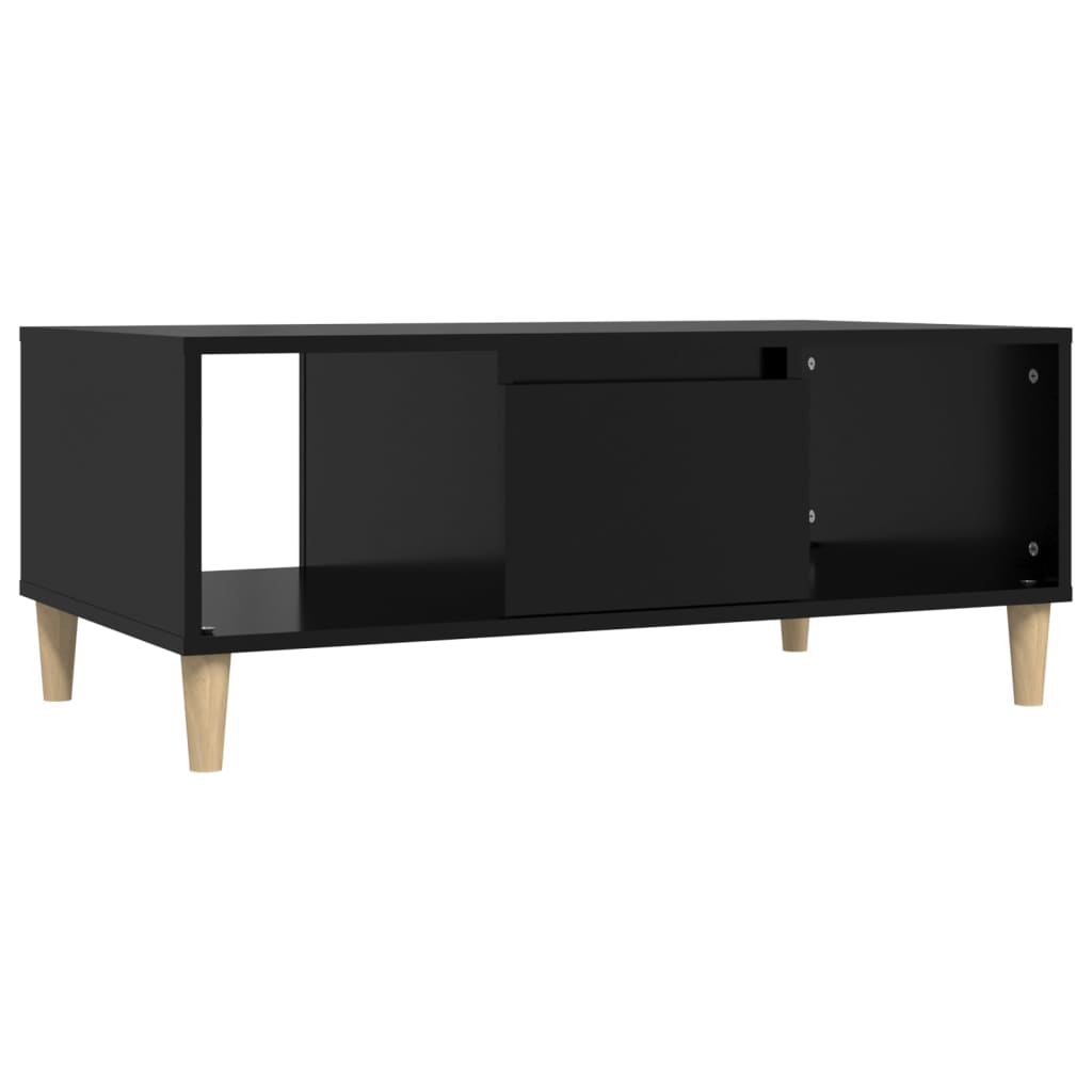 Coffee Table Black 90x50x36,5 cm Engineered Wood