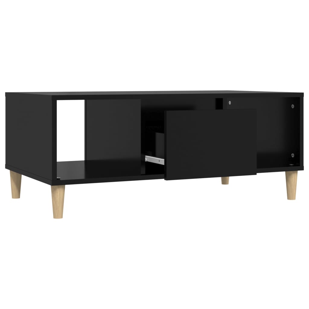 Coffee Table Black 90x50x36,5 cm Engineered Wood