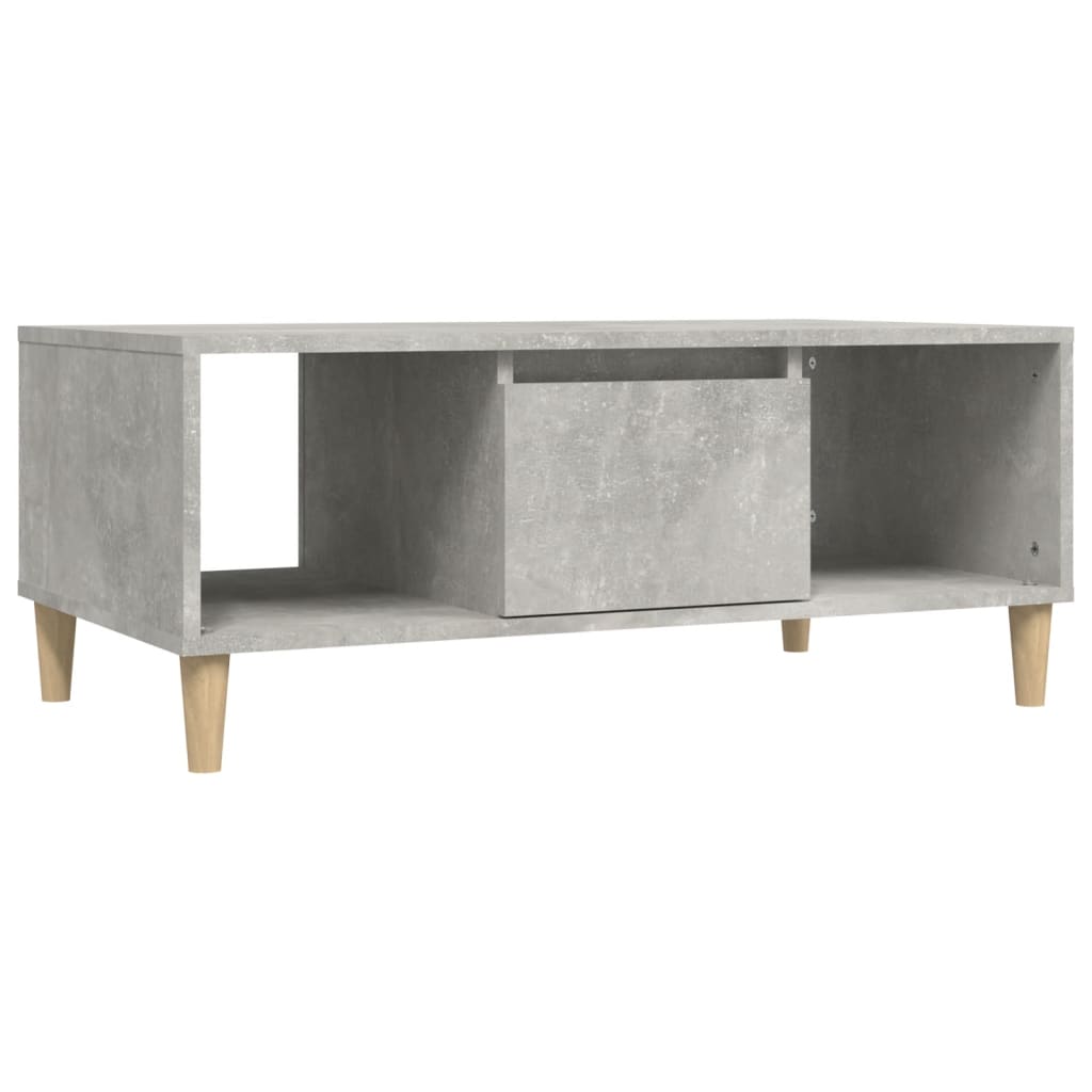 Coffee Table Concrete Grey 90x50x36,5 cm Engineered Wood