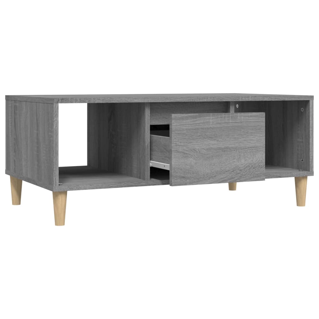 Coffee Table Grey Sonoma 90x50x36,5 cm Engineered Wood