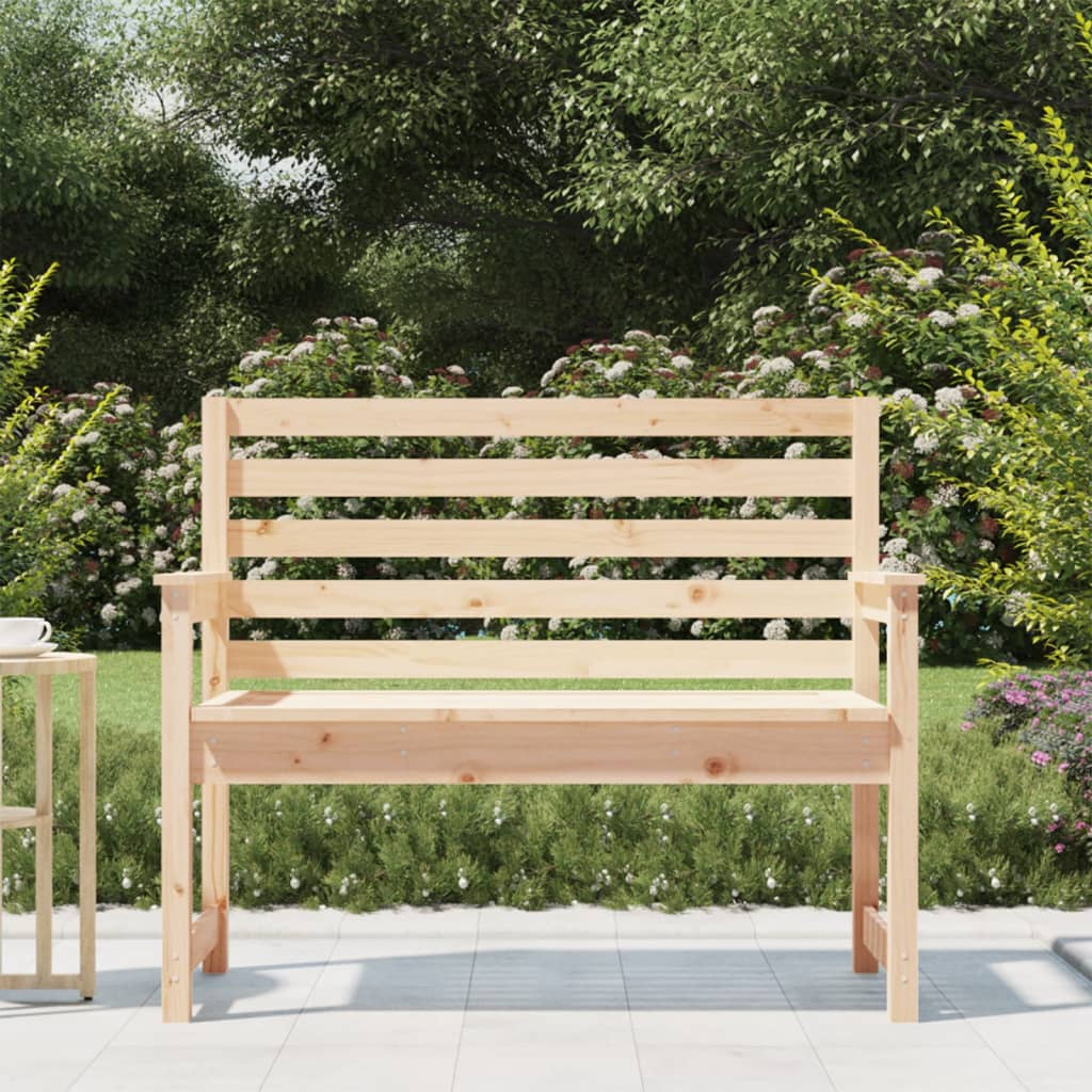 Garden Bench 109x48x91.5 cm Solid Wood Pine