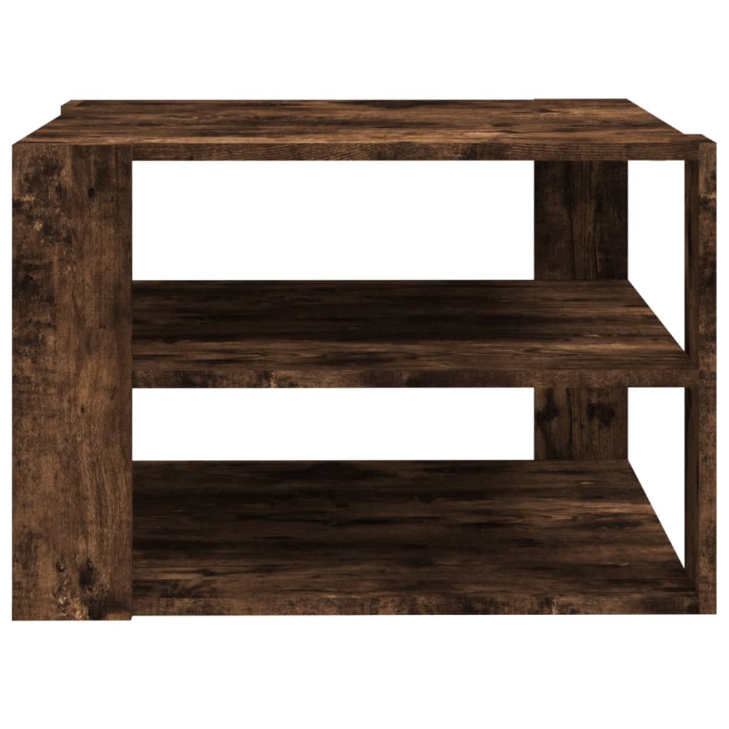 Coffee Table Smoked Oak 60x60x40 cm Engineered Wood