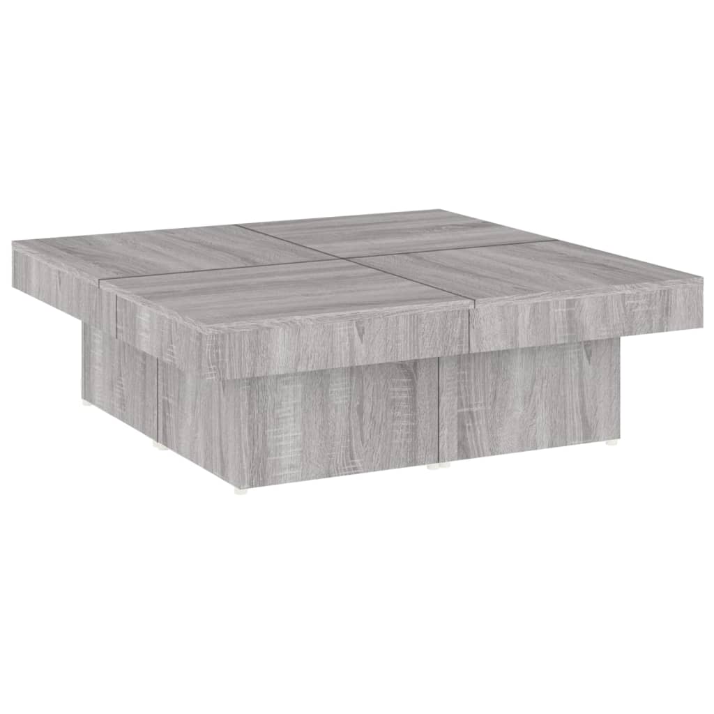 Coffee Table Grey Sonoma 90x90x28 cm Engineered Wood