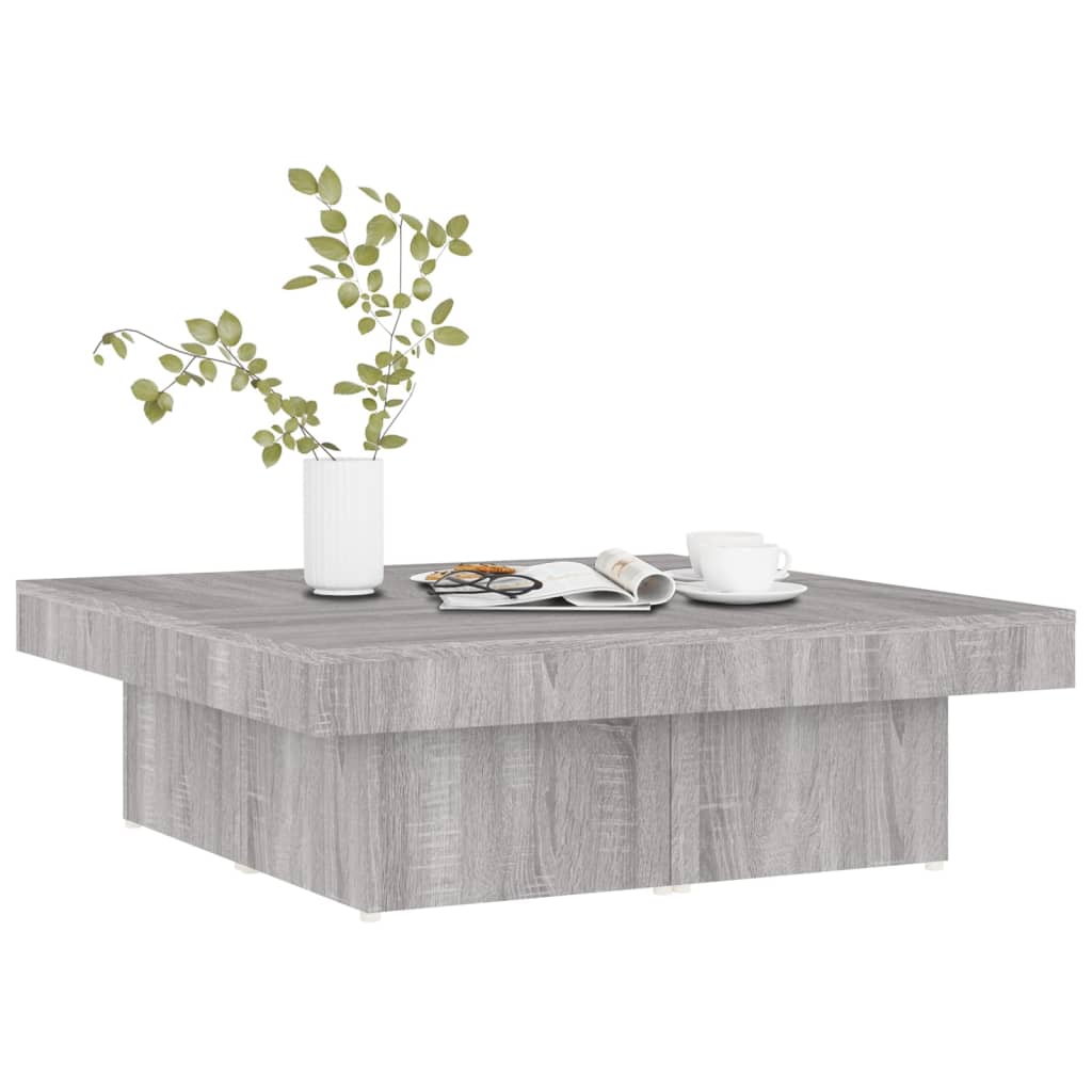 Coffee Table Grey Sonoma 90x90x28 cm Engineered Wood