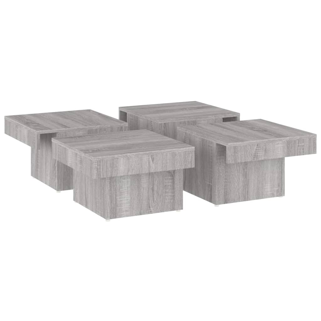 Coffee Table Grey Sonoma 90x90x28 cm Engineered Wood