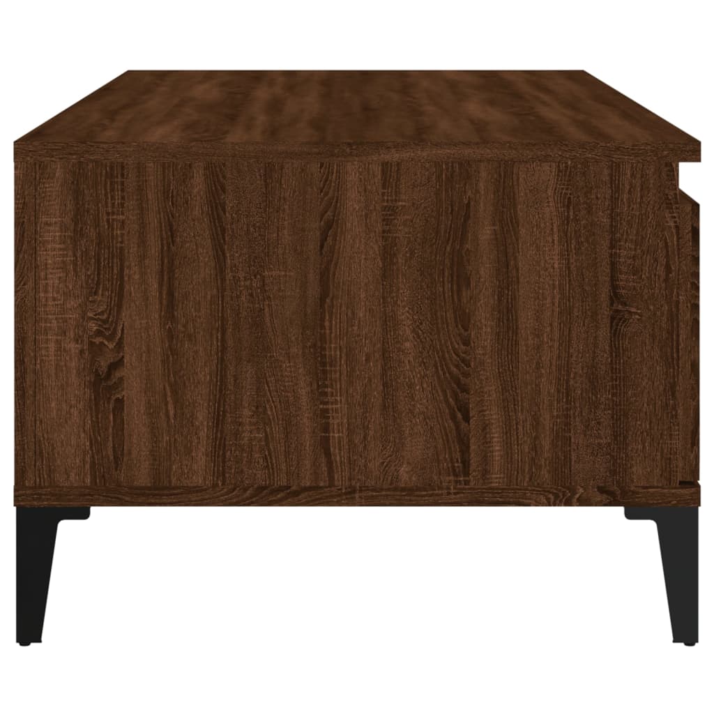 Coffee Table Brown Oak 90x50x36.5 cm Engineered Wood