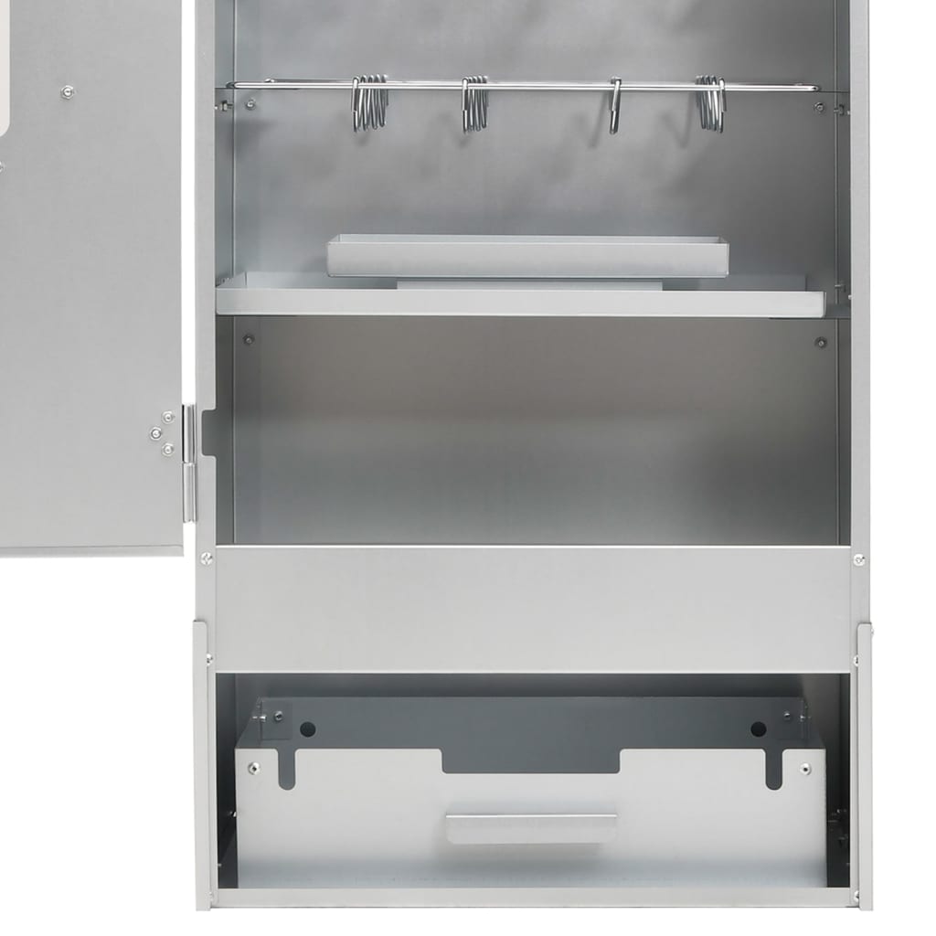 BBQ Oven Smoker with Wood Chips 44.5x29x110 cm Galvanised steel