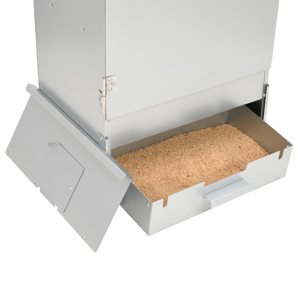 BBQ Oven Smoker with Wood Chips 44.5x29x110 cm Galvanised steel