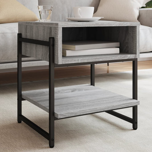 Coffee Table Grey Sonoma 40x40x45 cm Engineered Wood